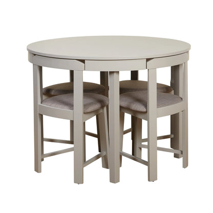 Set da pranzo rotondo compatto Harrisburg Tobey da 5 pezzi