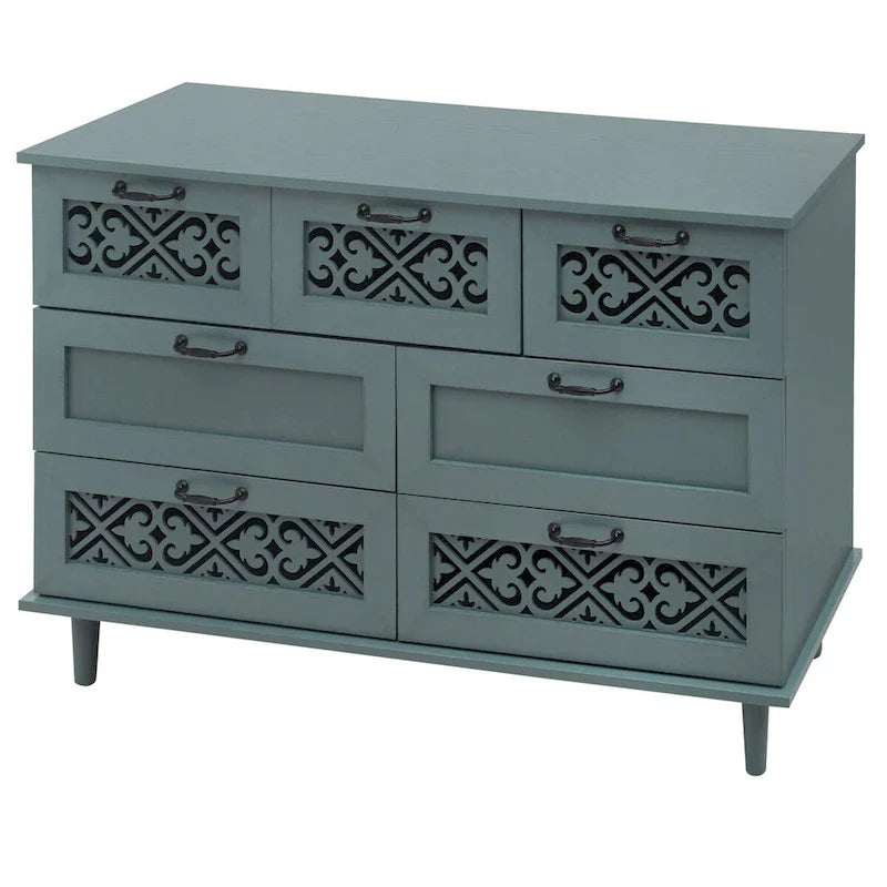 Commode 7 tiroirs Meuble américain Convient pour la chambre à coucher - S/O