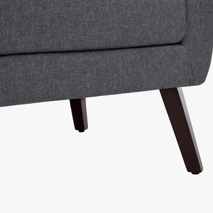 Fauteuil d'appoint en lin, à oreilles, lot de 2
