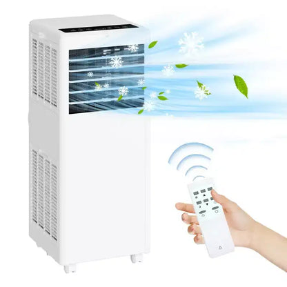 Condizionatore d'aria portatile da 8.000 BTU - 3-in-1 Raffreddamento, Deumidificatore e Ventilatore per ambienti fino a 32,5 mq con Modalità Sleep e 1 Anno di Garanzia