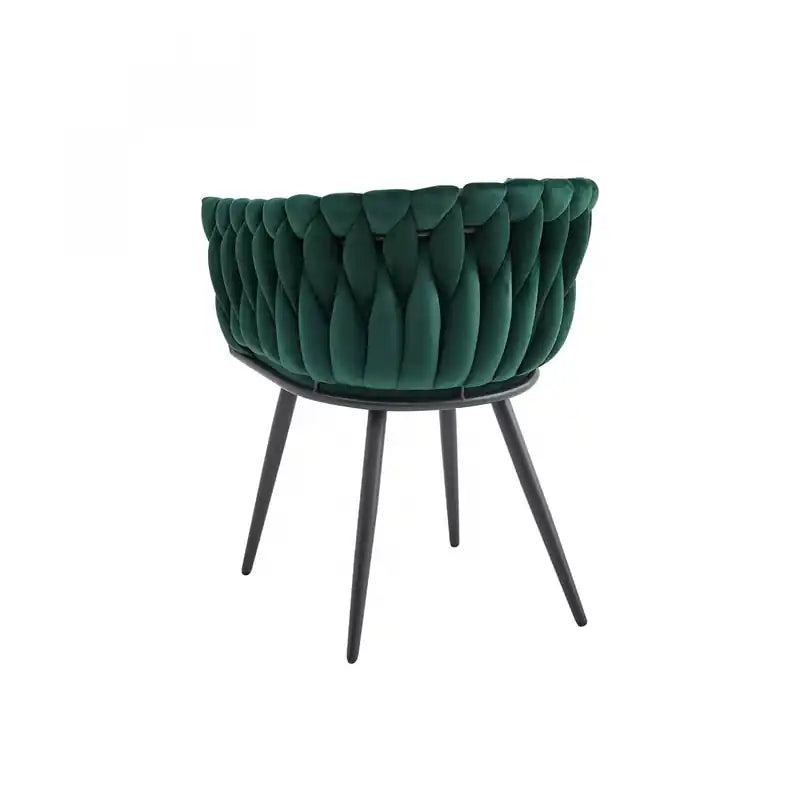 Chaise de salle à manger Accent, Velours vert