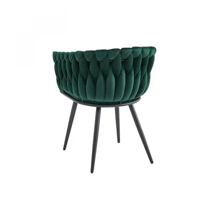 Chaise de salle à manger Accent, Velours vert