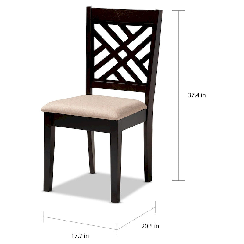Set di 4 sedie da pranzo moderne e contemporanee