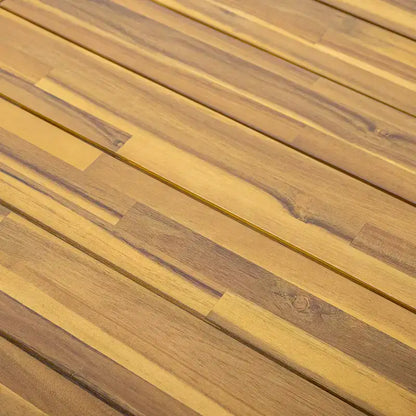 Ensemble de salle à manger d'extérieur 3 pièces en bois d'acacia Christopher Knight Home Harper, teck/noir