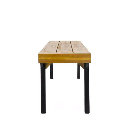 Ensemble de salle à manger d'extérieur 3 pièces en bois d'acacia Christopher Knight Home Harper, teck/noir