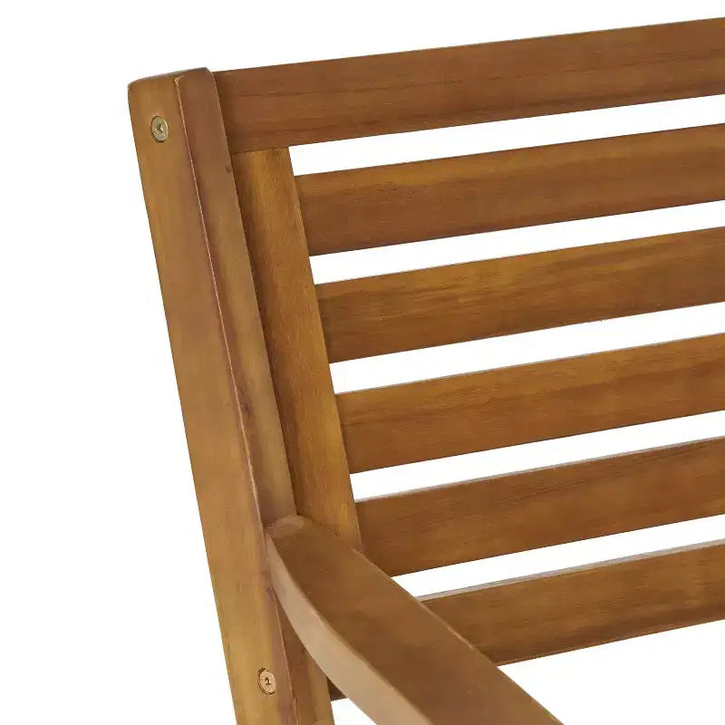 Set da pranzo da esterno ModernLuxe in legno con cuscini per 3/5/7 persone, finitura teak
