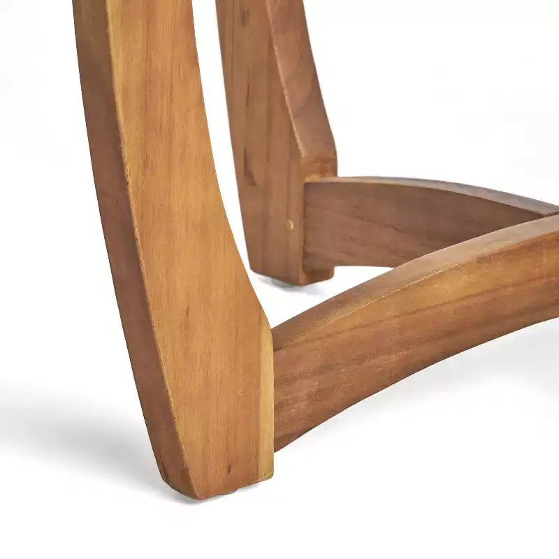 Set da pranzo da esterno ModernLuxe in legno con cuscini per 3/5/7 persone, finitura teak