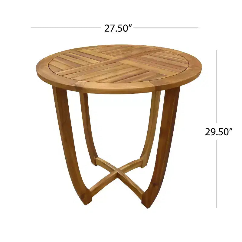 Set da pranzo da esterno ModernLuxe in legno con cuscini per 3/5/7 persone, finitura teak