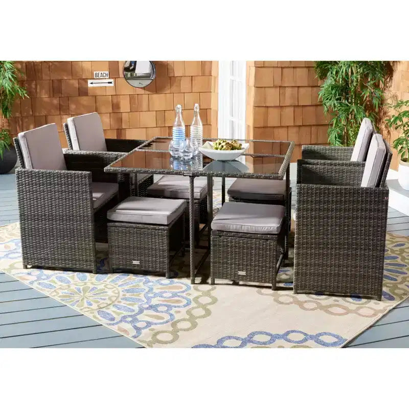 Ensemble repas d'extérieur Enerson - Intérieur/extérieur - PAT7523 - Safavieh