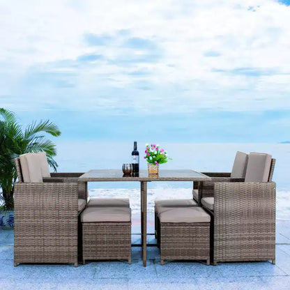 Ensemble repas d'extérieur Enerson - Intérieur/extérieur - PAT7523 - Safavieh