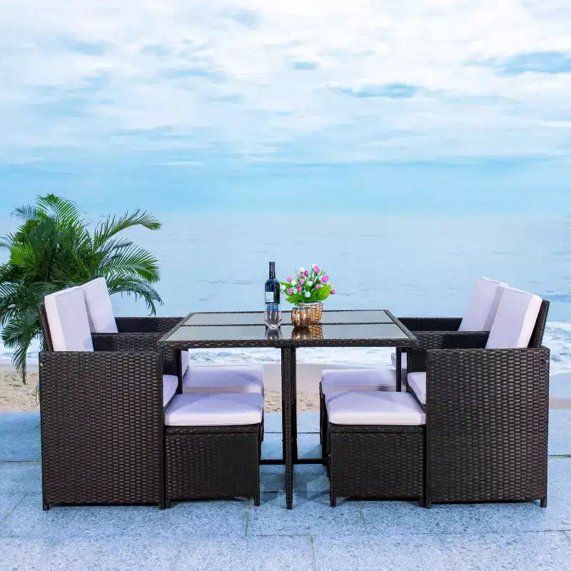 Ensemble repas d'extérieur Enerson - Intérieur/extérieur - PAT7523 - Safavieh