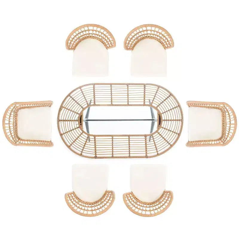 Set da pranzo 7 pezzi Genser - Interno/Esterno - PAT9011 - Safavieh