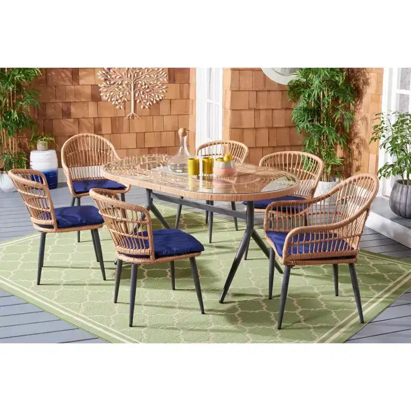 Set da pranzo 7 pezzi Genser - Interno/Esterno - PAT9011 - Safavieh