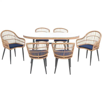 Set da pranzo 7 pezzi Genser - Interno/Esterno - PAT9011 - Safavieh