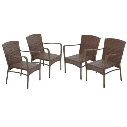 Set da pranzo Jiallo Leisure Collection 5 pezzi per giardino e patio