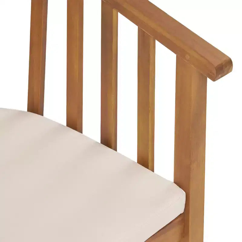 Christopher Knight Home Tamaron - Set da pranzo espandibile a 7 posti da esterno in legno di acacia con cuscini, colore teak e crema