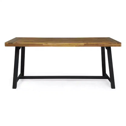 Christopher Knight Home Pablo set da pranzo moderno da 7 pezzi da esterno con sedia impilabile