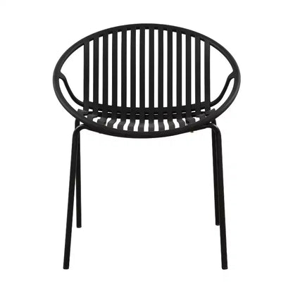 Christopher Knight Home Pablo set da pranzo moderno da 7 pezzi da esterno con sedia impilabile