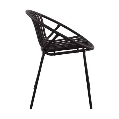 Christopher Knight Home Pablo set da pranzo moderno da 7 pezzi da esterno con sedia impilabile