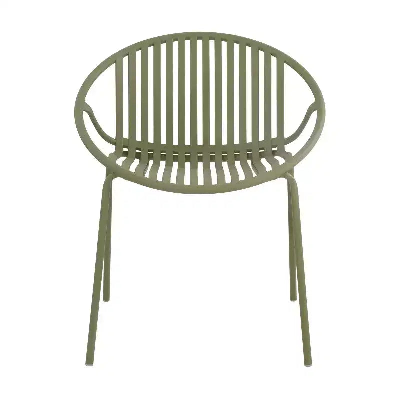 Ensemble de salle à manger d'extérieur moderne Christopher Knight Home Paddy 7 pièces en métal et polypropylène avec chaises empilables