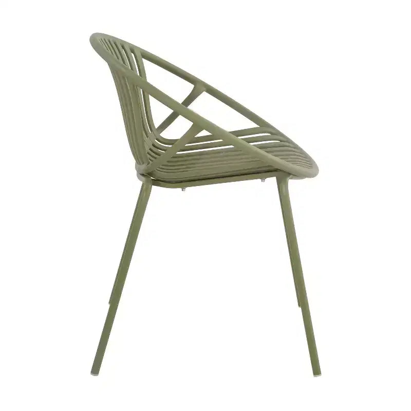 Ensemble de salle à manger d'extérieur moderne Christopher Knight Home Paddy 7 pièces en métal et polypropylène avec chaises empilables