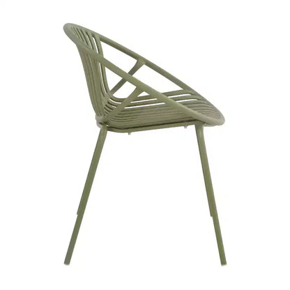 Ensemble de salle à manger d'extérieur moderne Christopher Knight Home Paddy 7 pièces en métal et polypropylène avec chaises empilables