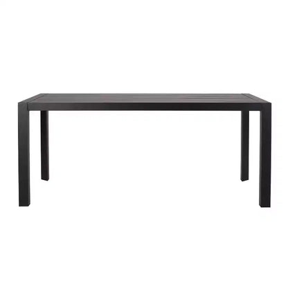 Ensemble de salle à manger d'extérieur moderne Christopher Knight Home Paddy 7 pièces en métal et polypropylène avec chaises empilables