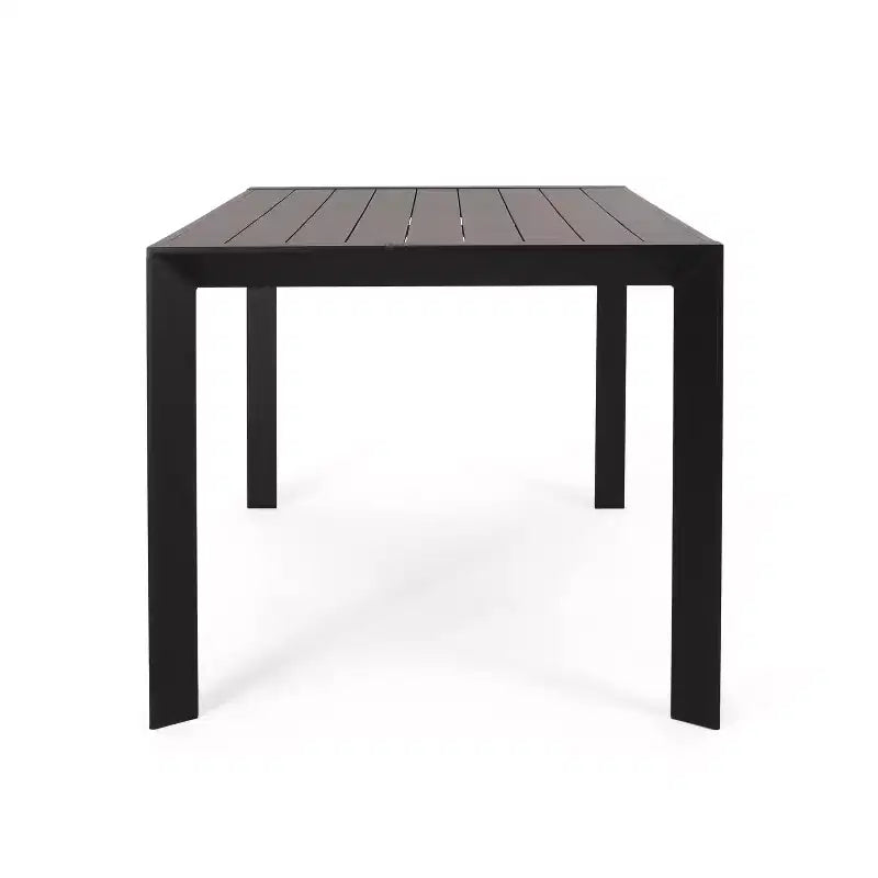 Ensemble de salle à manger d'extérieur moderne Christopher Knight Home Paddy 7 pièces en métal et polypropylène avec chaises empilables