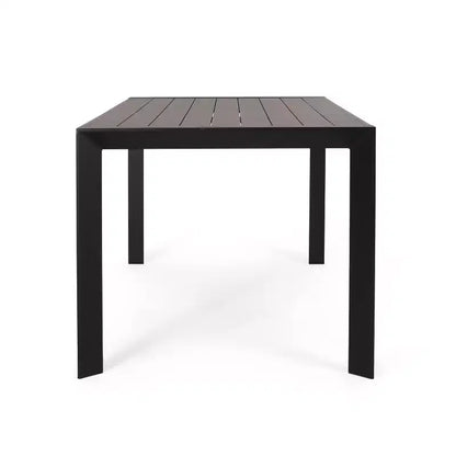Ensemble de salle à manger d'extérieur moderne Christopher Knight Home Paddy 7 pièces en métal et polypropylène avec chaises empilables