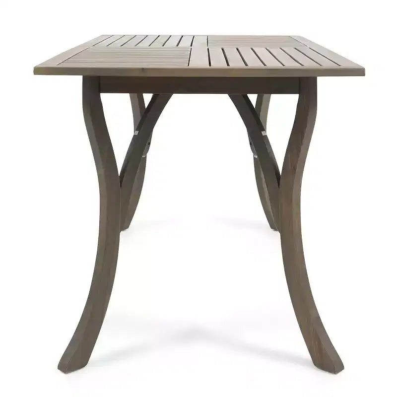 Christopher Knight Home Zain Ensemble de salle à manger 7 pièces en bois d'acacia et osier d'extérieur avec coussin