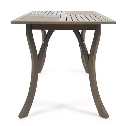 Christopher Knight Home Zain Ensemble de salle à manger 7 pièces en bois d'acacia et osier d'extérieur avec coussin