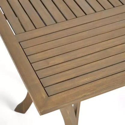Christopher Knight Home Zain Ensemble de salle à manger 7 pièces en bois d'acacia et osier d'extérieur avec coussin
