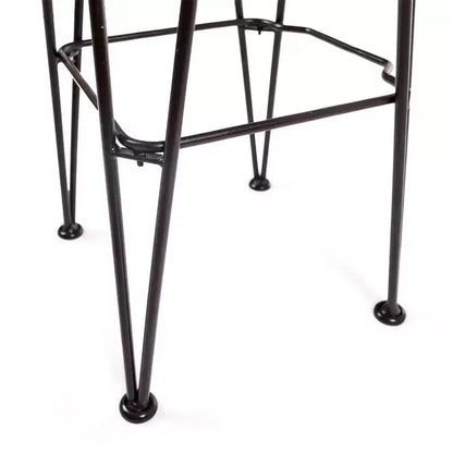 Christopher Knight Home Ensemble de bar 3 pièces industriel extérieur en bois d'acacia avec pieds épingles, Teak
