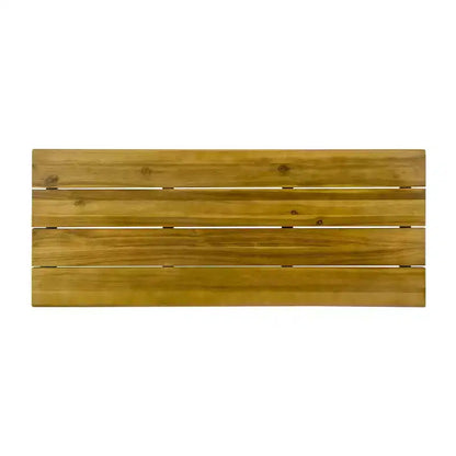 Christopher Knight Home Ensemble de bar 3 pièces industriel extérieur en bois d'acacia avec pieds épingles, Teak