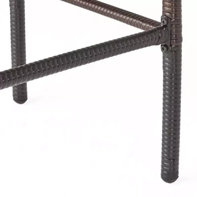 Ensemble de bar carré d'extérieur 5 pièces en osier Colbin Christopher Knight Home, Multibrown