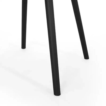Christopher Knight Home Poppy Set da Pranzo da Esterno a 7 Pezzi in Legno di Acacia e Resina con Tavolo da Pranzo da 70.75, Nero/Teak