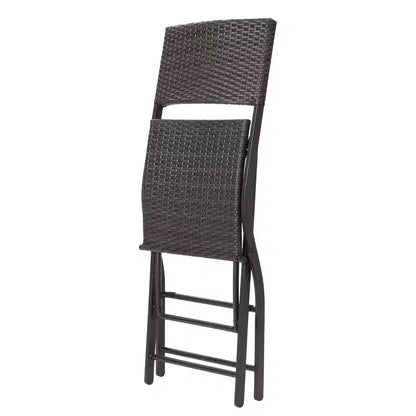 Christopher Knight Home Margarita Set da bar pieghevole da esterno a 5 pezzi in vimini, Multibrown