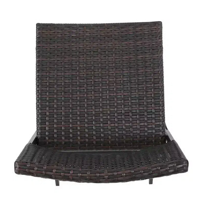 Christopher Knight Home Margarita Set da bar pieghevole da esterno a 5 pezzi in vimini, Multibrown