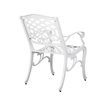 Christopher Knight Home Sarasota - Ensemble de salle à manger d'extérieur 5 pièces en fonte d'aluminium avec motifs floraux en spirale