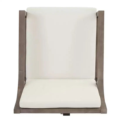 Ensemble de salle à manger d'extérieur 5 pièces Whisen pour 4, table et chaises de salle à manger rondes de patio avec trou pour parasol et coussins amovibles