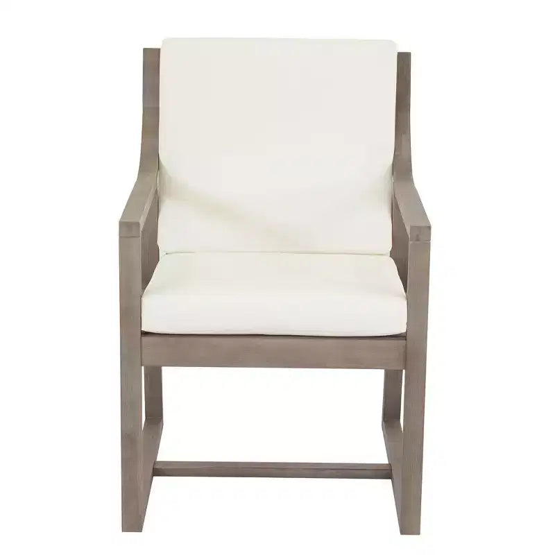 Ensemble de salle à manger d'extérieur 5 pièces Whisen pour 4, table et chaises de salle à manger rondes de patio avec trou pour parasol et coussins amovibles