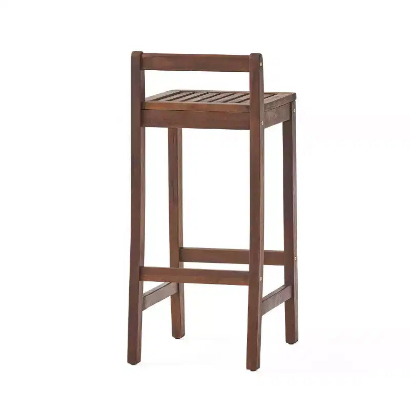 Christopher Knight Home Riviera Ensemble de bar 3 pièces en bois d'acacia d'extérieur, acajou riche