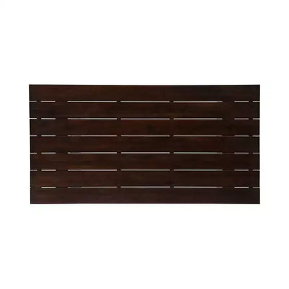 Christopher Knight Home Shalimar Ensemble de salle à manger 7 pièces en bois d'acacia d'extérieur, marron foncé et blanc