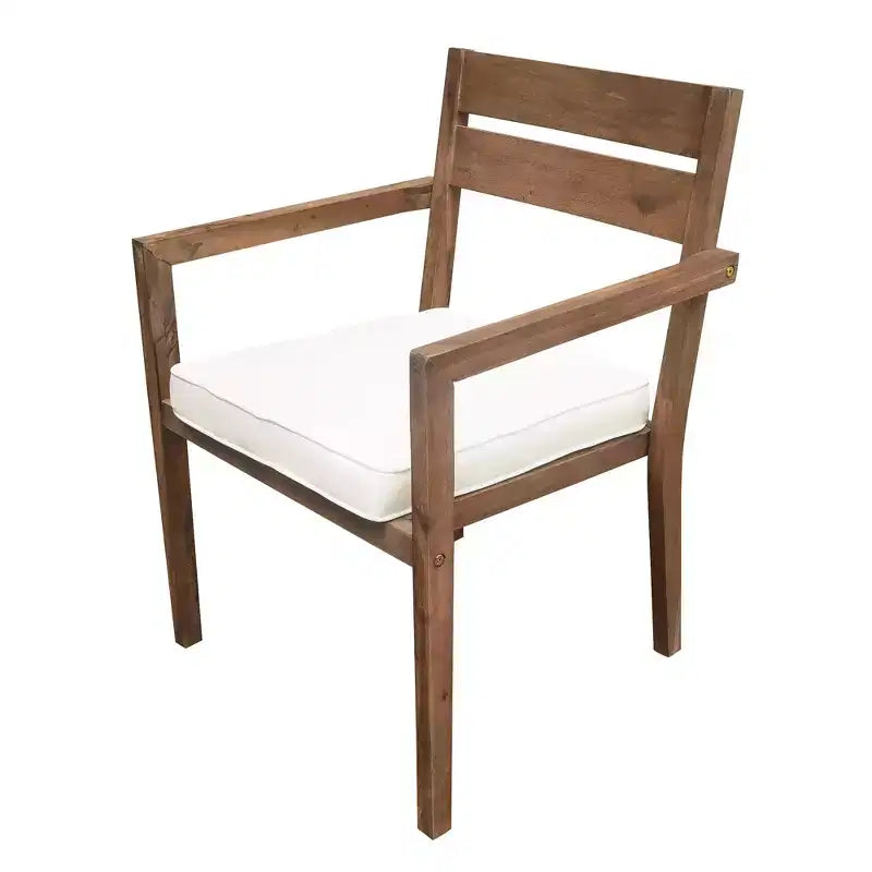 Ensemble de salle à manger d'extérieur 7 pièces Whisen - 6 places, table et chaises de jardin en bois d'extérieur, ensembles de meubles de patio résistants aux intempéries