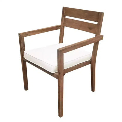 Ensemble de salle à manger d'extérieur 7 pièces Whisen - 6 places, table et chaises de jardin en bois d'extérieur, ensembles de meubles de patio résistants aux intempéries