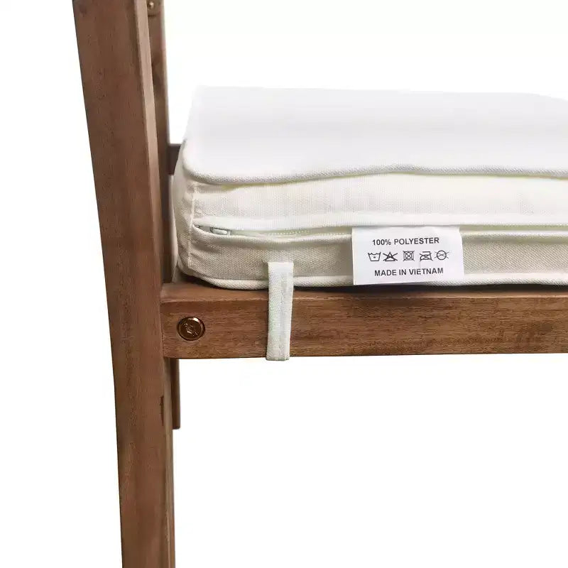Ensemble de salle à manger d'extérieur 7 pièces Whisen - 6 places, table et chaises de jardin en bois d'extérieur, ensembles de meubles de patio résistants aux intempéries