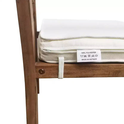 Ensemble de salle à manger d'extérieur 7 pièces Whisen - 6 places, table et chaises de jardin en bois d'extérieur, ensembles de meubles de patio résistants aux intempéries