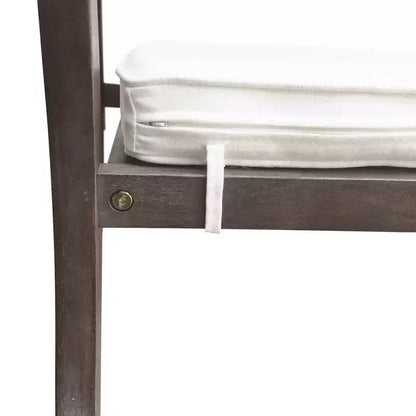 Ensemble de salle à manger d'extérieur 7 pièces Whisen - 6 places, table et chaises de jardin en bois d'extérieur, ensembles de meubles de patio résistants aux intempéries