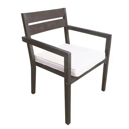 Ensemble de salle à manger d'extérieur 7 pièces Whisen - 6 places, table et chaises de jardin en bois d'extérieur, ensembles de meubles de patio résistants aux intempéries