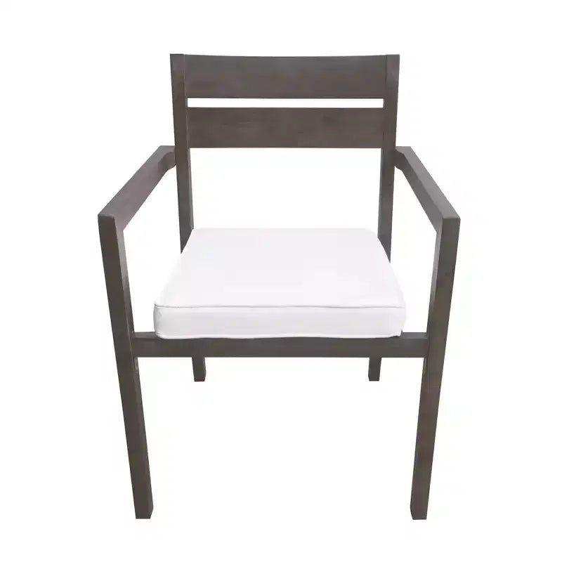 Ensemble de salle à manger d'extérieur 7 pièces Whisen - 6 places, table et chaises de jardin en bois d'extérieur, ensembles de meubles de patio résistants aux intempéries